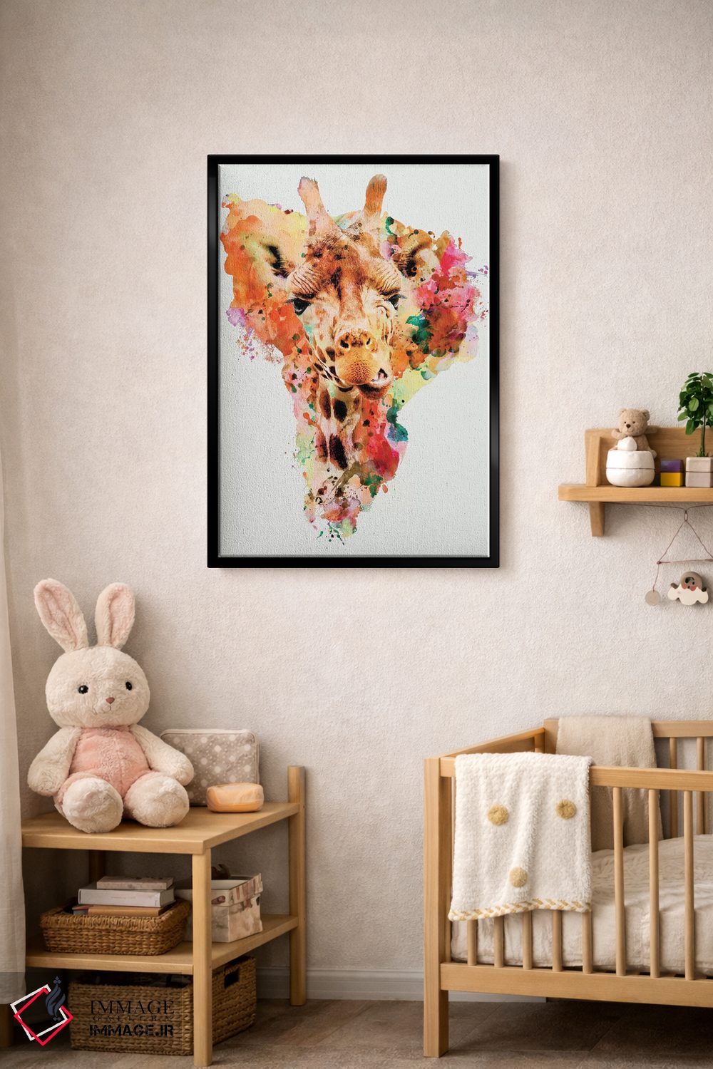 تابلو دکوراتیو زرافه اثر ریزا پکر - D5B