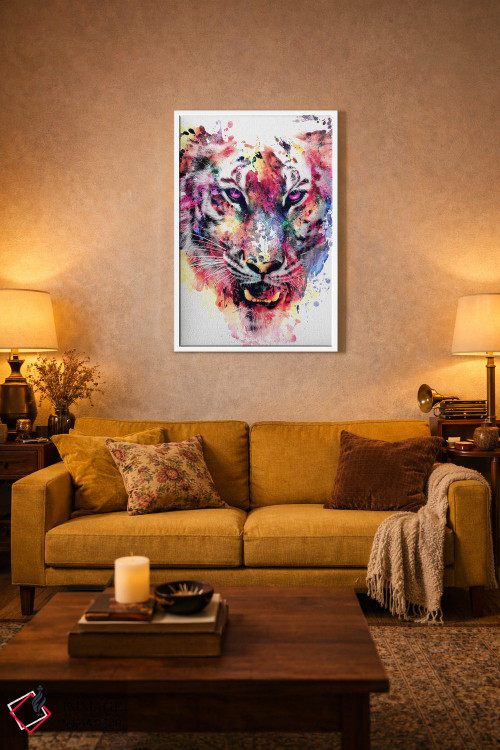 تابلو دکوراتیو چشم تایگر اثر ریزا پکر - D3W