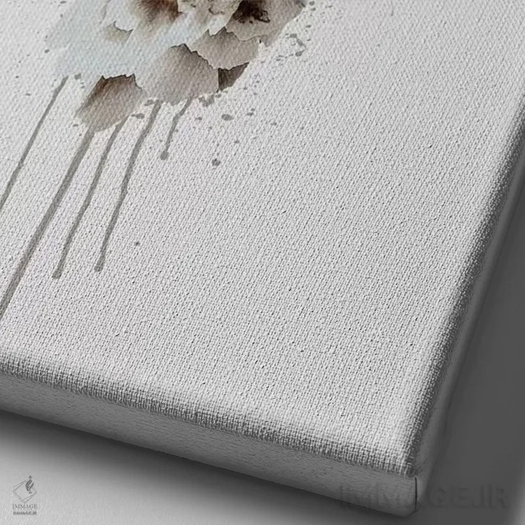 تابلو دکوراتیو قلعه جمجمه II اثر ریزا پکر - نمای نزدیک بافت بوم