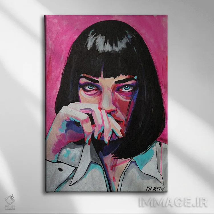 تابلو دکوراتیو میا والاس اثر پیتر مارتین - نمای روبهرو روی دیوار