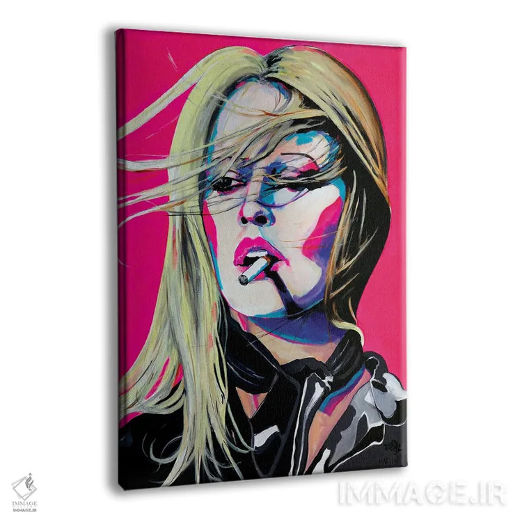 تابلو دکوراتیو بریژیت باردو اثر پیتر مارتین - نمای پرسپکتیو محصول