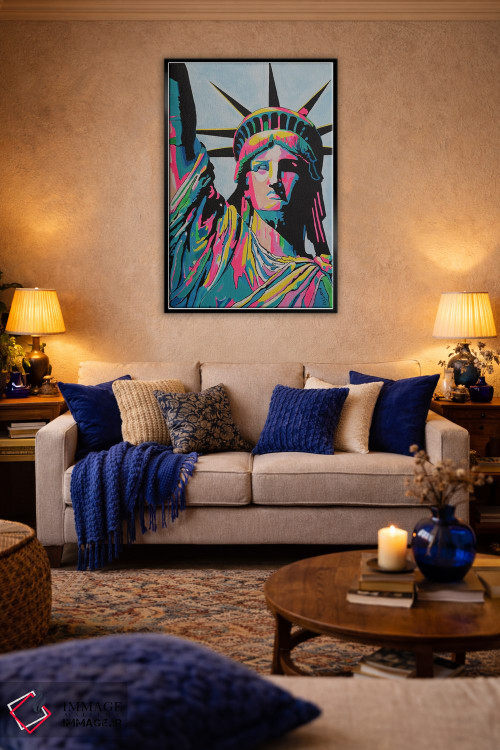 تابلو دکوراتیو بانوی آزادی اثر پیتر مارتین - D4B