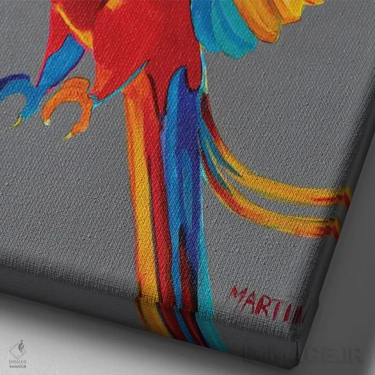 تابلو دکوراتیو آرا اثر پیتر مارتین - نمای نزدیک بافت بوم