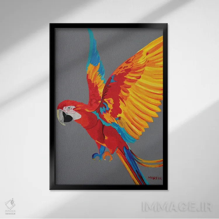 تابلو دکوراتیو آرا اثر پیتر مارتین - نمای قابدار مشکی