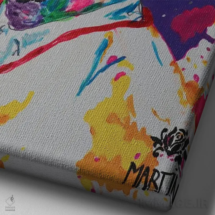 تابلو دکوراتیو وینسنت ون گوگ اثر پیتر مارتین - نمای نزدیک بافت بوم