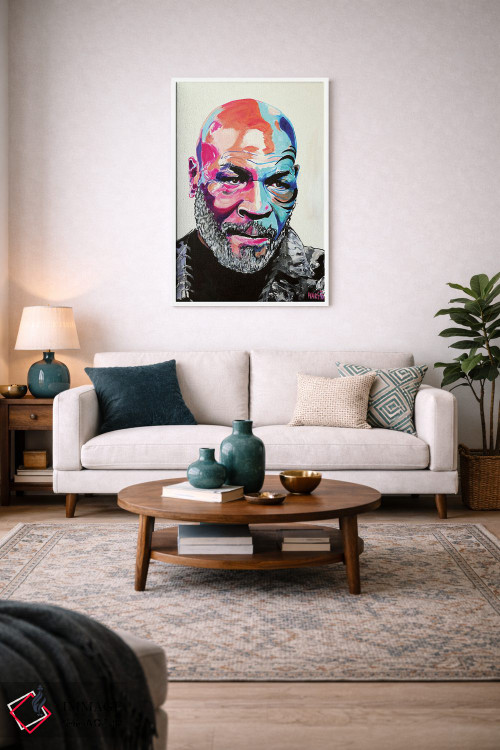 تابلو دکوراتیو مایک تایسون اثر پیتر مارتین - D3W