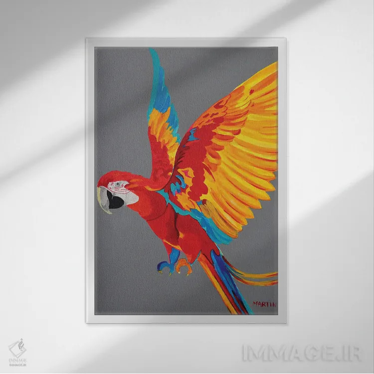 تابلو دکوراتیو آرا اثر پیتر مارتین - نمای قابدار سفید