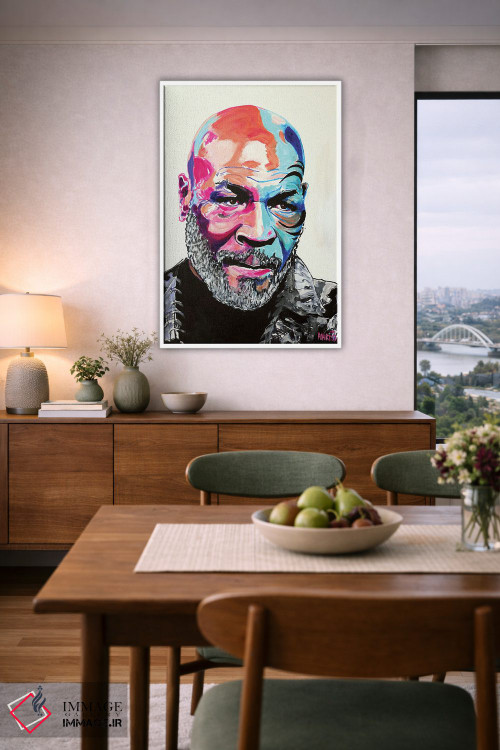 تابلو دکوراتیو مایک تایسون اثر پیتر مارتین - D6W
