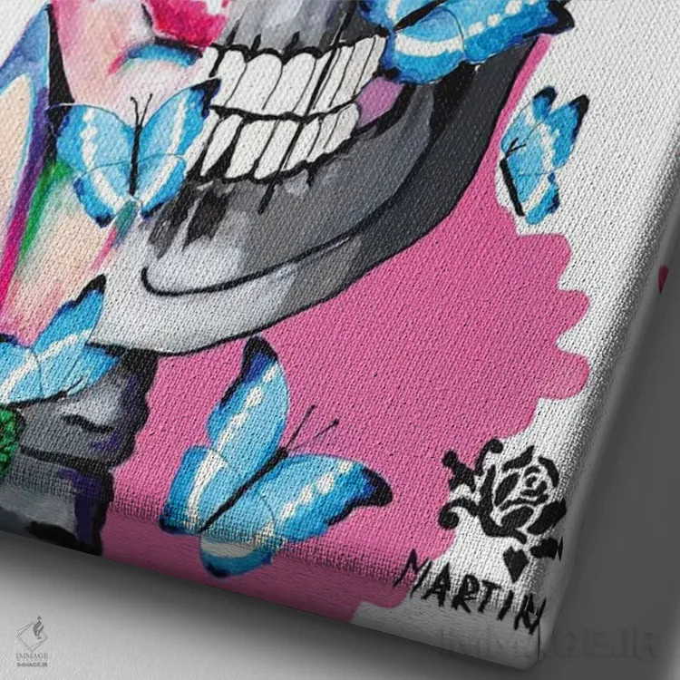 تابلو دکوراتیو همیشه در عشق اثر پیتر مارتین - نمای نزدیک بافت بوم