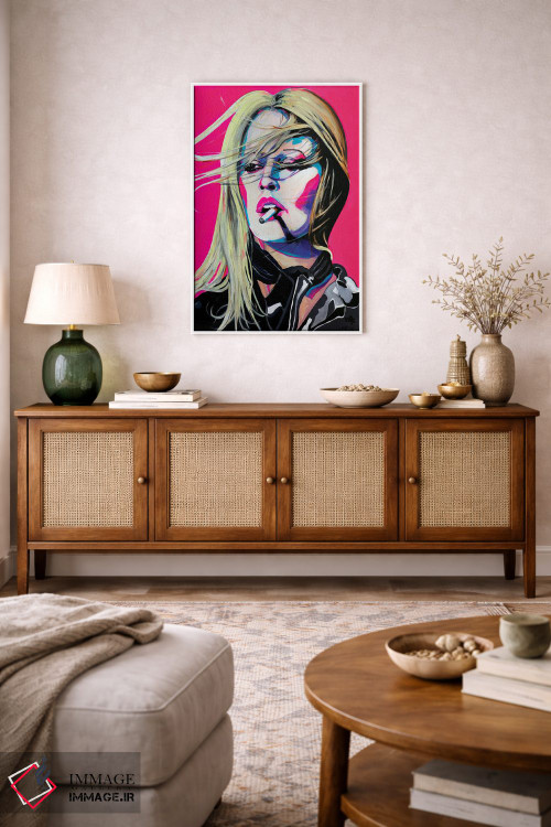 تابلو دکوراتیو بریژیت باردو اثر پیتر مارتین - D1W