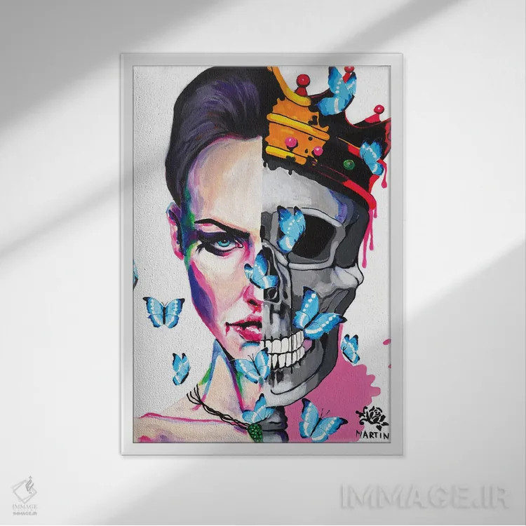 تابلو دکوراتیو همیشه در عشق اثر پیتر مارتین - نمای قابدار سفید