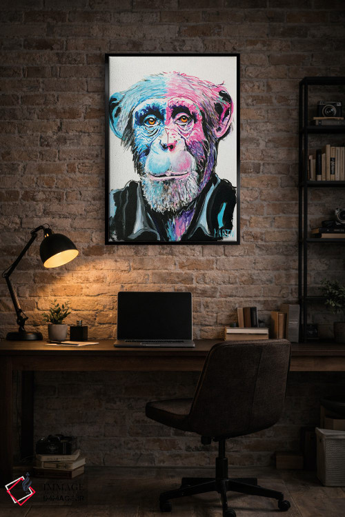 تابلو دکوراتیو گوریل اثر پیتر مارتین - D5B