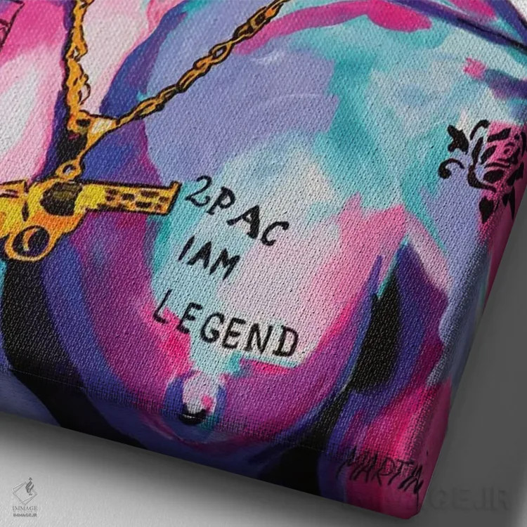 تابلو دکوراتیو تپاک اثر پیتر مارتین - نمای نزدیک بافت بوم