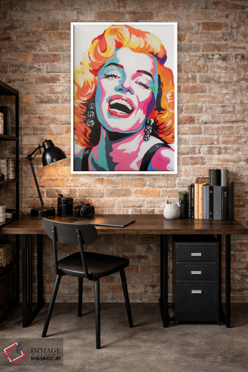 تابلو دکوراتیو مریلین مونرو پاپ آرت اثر پیتر مارتین - D1W