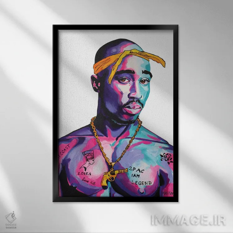 تابلو دکوراتیو تپاک اثر پیتر مارتین - نمای قابدار مشکی