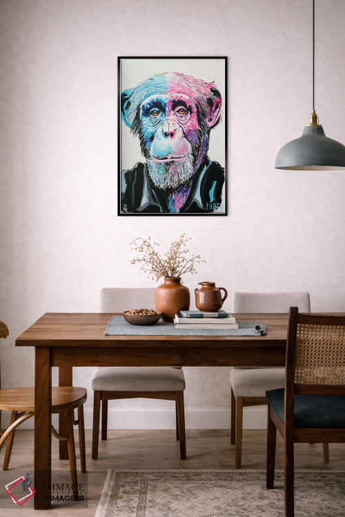 تابلو دکوراتیو گوریل اثر پیتر مارتین - D6B