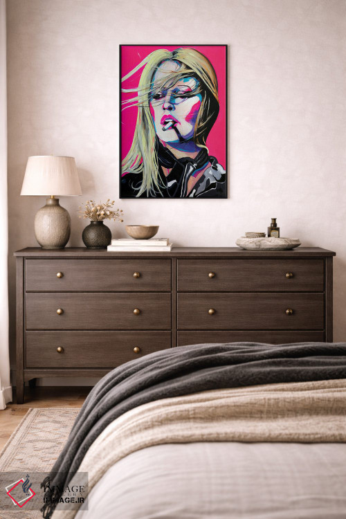 تابلو دکوراتیو بریژیت باردو اثر پیتر مارتین - D5B