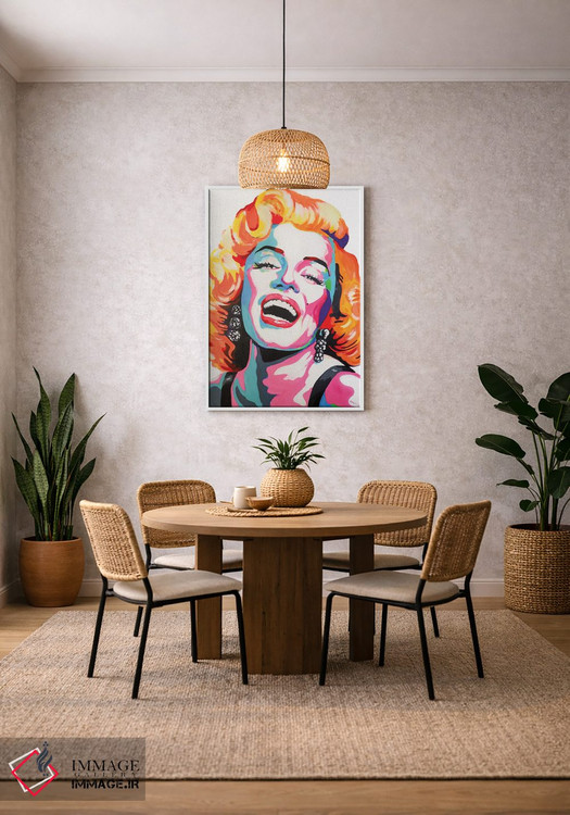 تابلو دکوراتیو مریلین مونرو پاپ آرت اثر پیتر مارتین - D2W