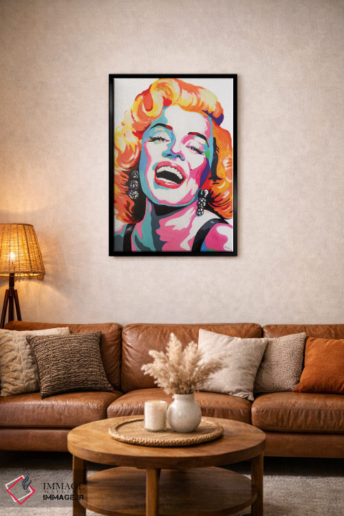 تابلو دکوراتیو مریلین مونرو پاپ آرت اثر پیتر مارتین - D3B