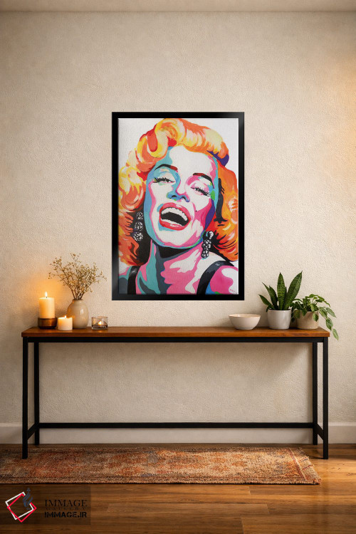 تابلو دکوراتیو مریلین مونرو پاپ آرت اثر پیتر مارتین - D5B