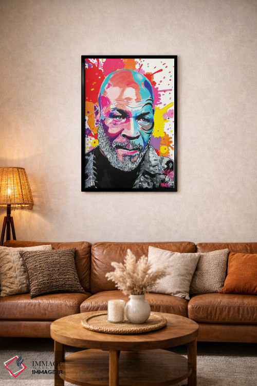 تابلو دکوراتیو مایک تایسون پاپ آرت اثر پیتر مارتین - D3B