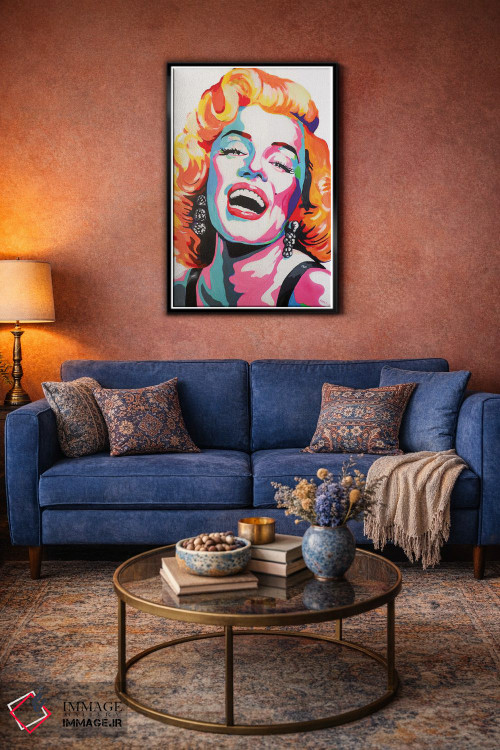 تابلو دکوراتیو مریلین مونرو پاپ آرت اثر پیتر مارتین - D4B