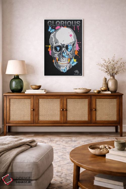 تابلو دکوراتیو جمجمه با عظمت اثر پیتر مارتین - D1W
