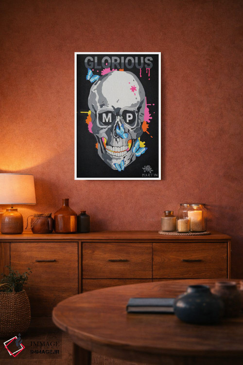 تابلو دکوراتیو جمجمه عظمت MP اثر پیتر مارتین - D2W