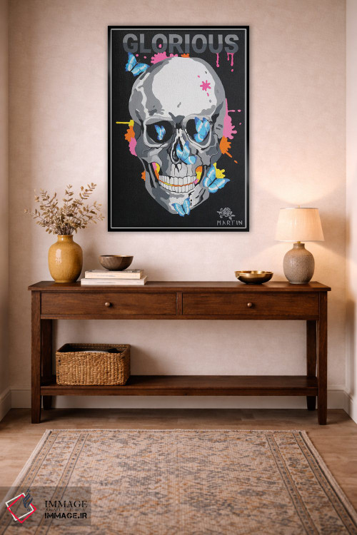 تابلو دکوراتیو جمجمه با عظمت اثر پیتر مارتین - D4B