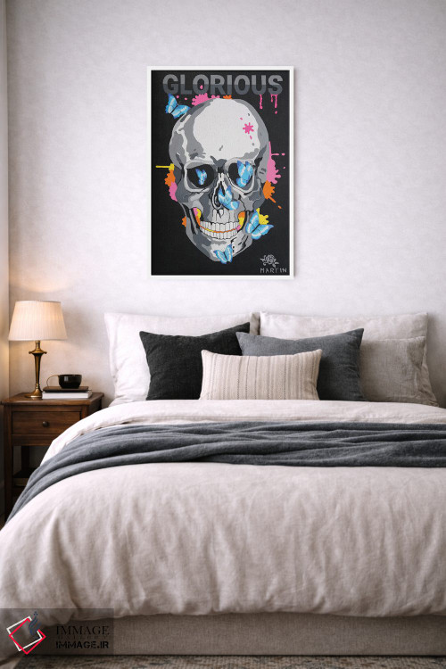 تابلو دکوراتیو جمجمه با عظمت اثر پیتر مارتین - D5W