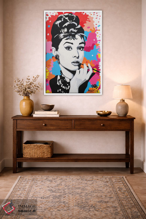 تابلو دکوراتیو آدری هپبورن II اثر پیتر مارتین - D2W