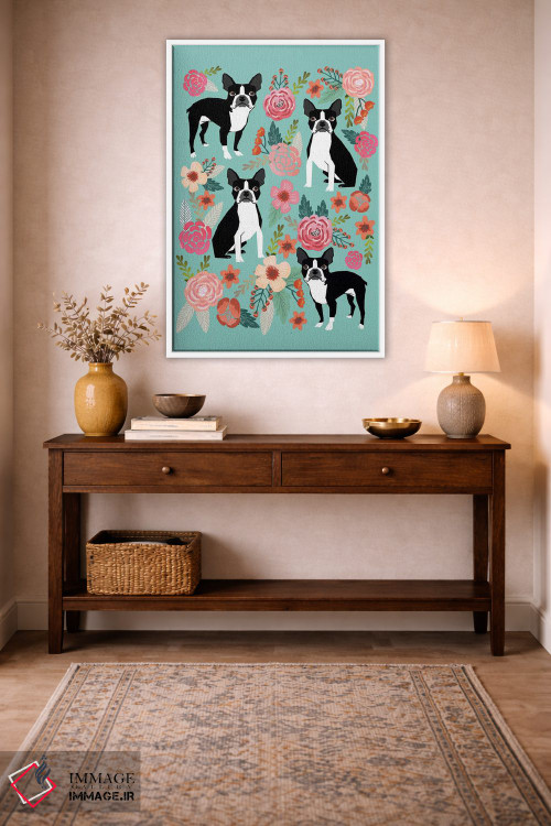 تابلو دکوراتیو کولاژ گل های بوستون ترر اول اثر پت فرندلی - D3W