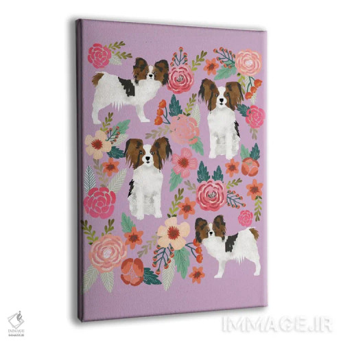 تابلو دکوراتیو کولاژ گل های پاپیون اثر پت فرندلی - نمای پرسپکتیو محصول