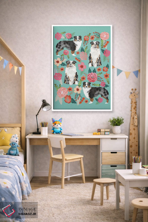 تابلو دکوراتیو کولاژ گل های مرشد استرالیایی اثر پت فرندلی - D1W