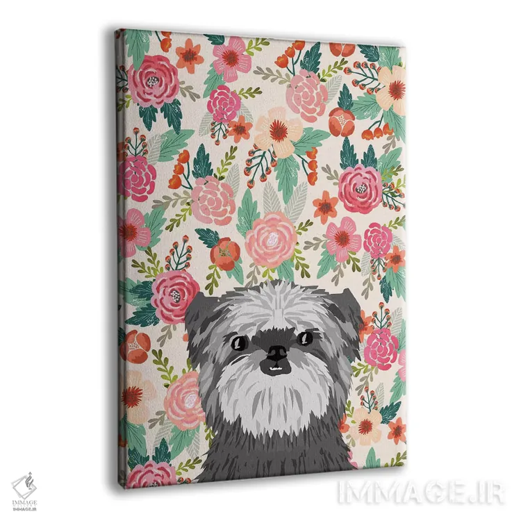 تابلو دکوراتیو کولاژ گل های آفن پینچر اثر پت فرندلی - نمای پرسپکتیو محصول