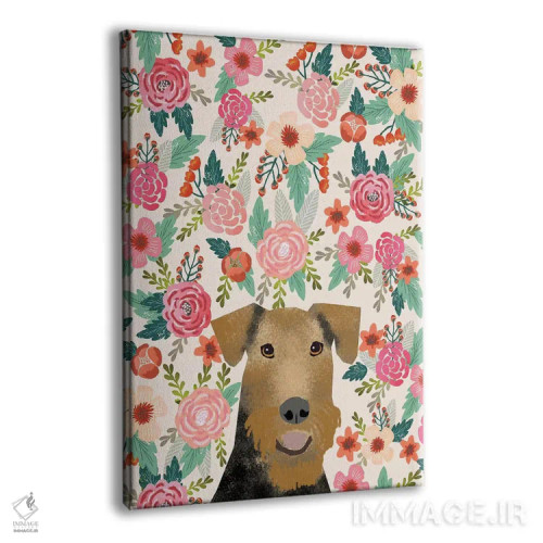 تابلو دکوراتیو کولاژ گل های آیر دیل ترر اثر پت فرندلی - نمای پرسپکتیو محصول