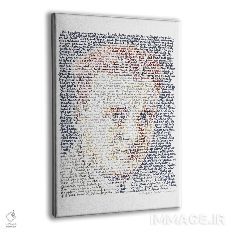 تابلو دکوراتیو اف. اسکات فیتزجرالد اثر پروفسور فولس کپ - نمای پرسپکتیو محصول