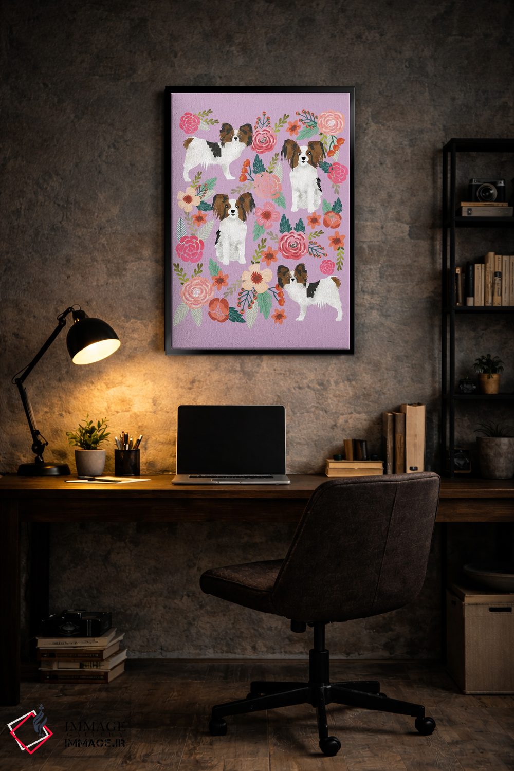 تابلو دکوراتیو کولاژ گل های پاپیون اثر پت فرندلی - D6B