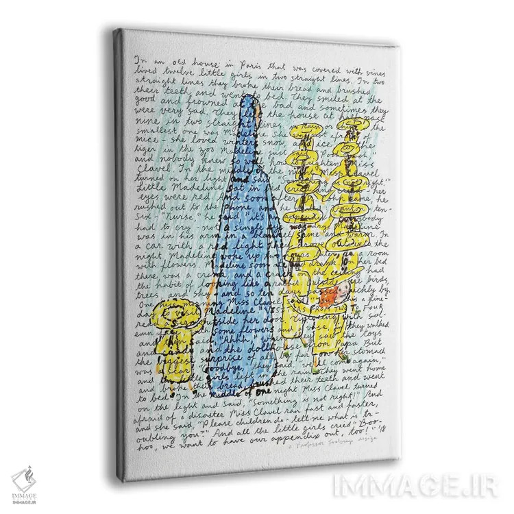 تابلو دکوراتیو مدلین اثر پروفسور فولس کپ - نمای پرسپکتیو محصول