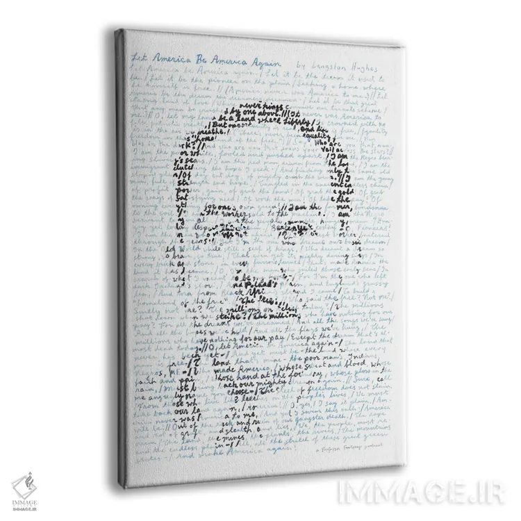 تابلو دکوراتیو لنگستون هیوز اثر پروفسور فولس کپ - نمای پرسپکتیو محصول