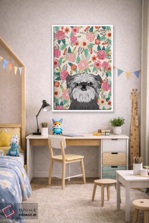 تابلو دکوراتیو کولاژ گل های آفن پینچر اثر پت فرندلی - D1W