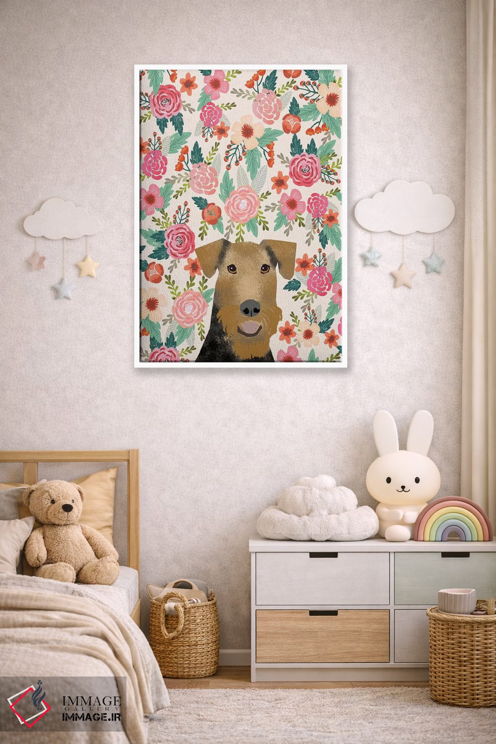 تابلو دکوراتیو کولاژ گل های آیر دیل ترر اثر پت فرندلی - D4W