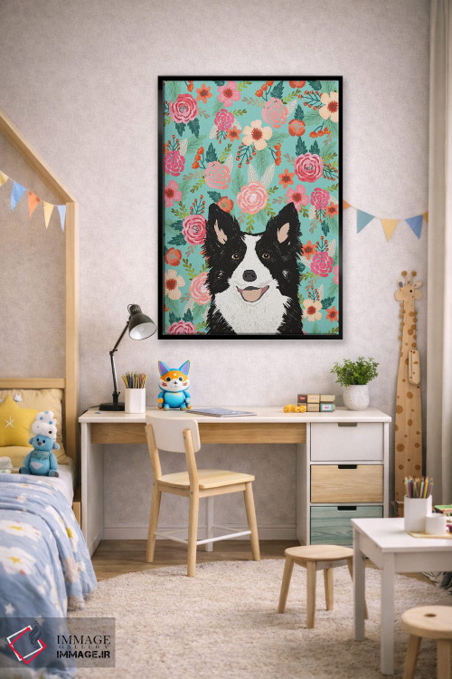 تابلو دکوراتیو کولاژ گل های کالی سیاه اثر پت فرندلی - D2B