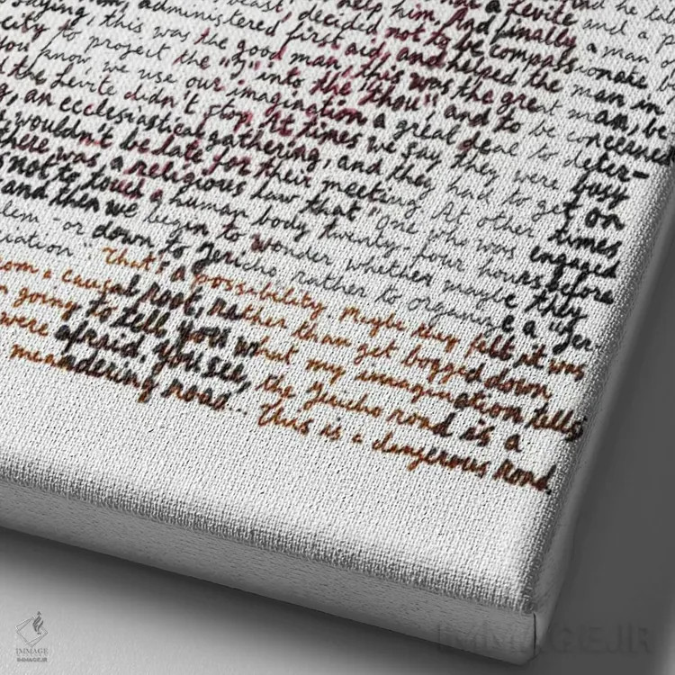 تابلو دکوراتیو مارتین لوتر کینگ جونیور اثر پروفسور فولس کپ - نمای نزدیک بافت بوم