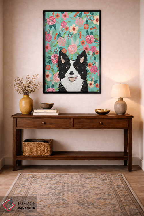 تابلو دکوراتیو کولاژ گل های کالی سیاه اثر پت فرندلی - D5B