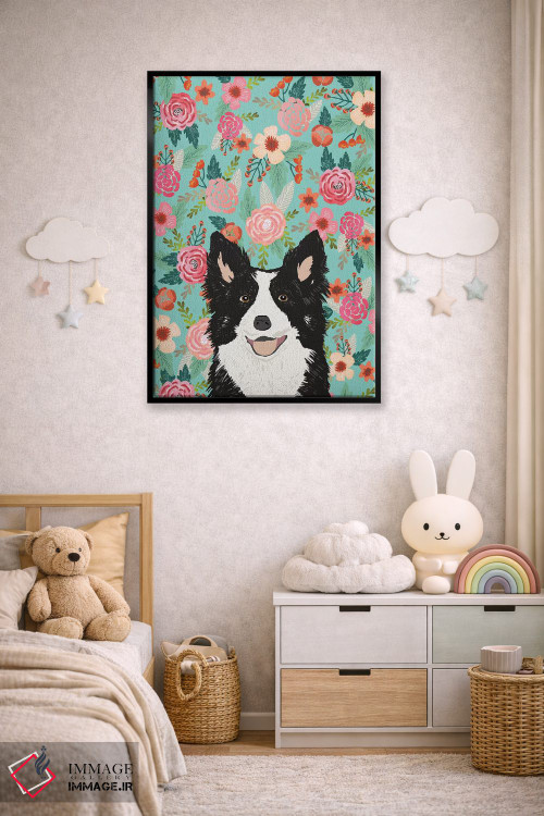 تابلو دکوراتیو کولاژ گل های کالی سیاه اثر پت فرندلی - D6B