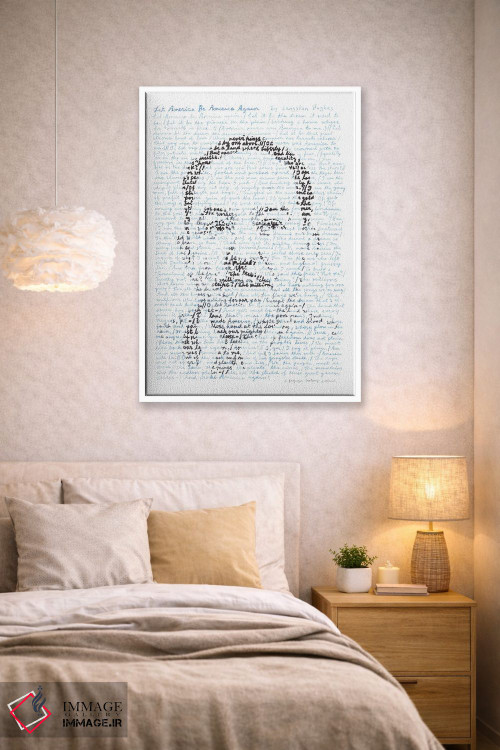 تابلو دکوراتیو لنگستون هیوز اثر پروفسور فولس کپ - D1W