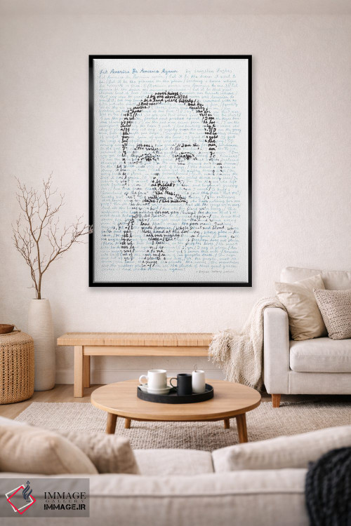 تابلو دکوراتیو لنگستون هیوز اثر پروفسور فولس کپ - D2B