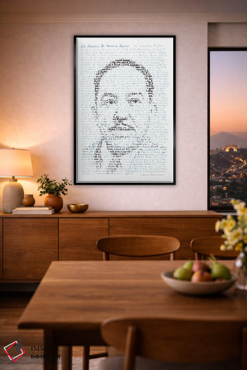 تابلو دکوراتیو لنگستون هیوز اثر پروفسور فولس کپ - D3B