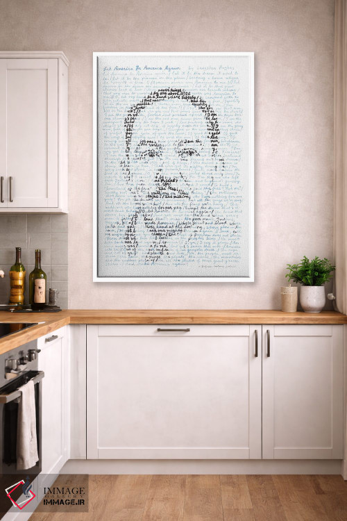 تابلو دکوراتیو لنگستون هیوز اثر پروفسور فولس کپ - D5W